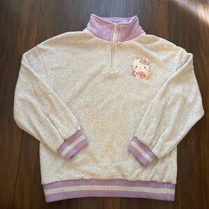 Hello Kitty Gray & Purple Kids Sweatshirt – Girls Size L (10/12)